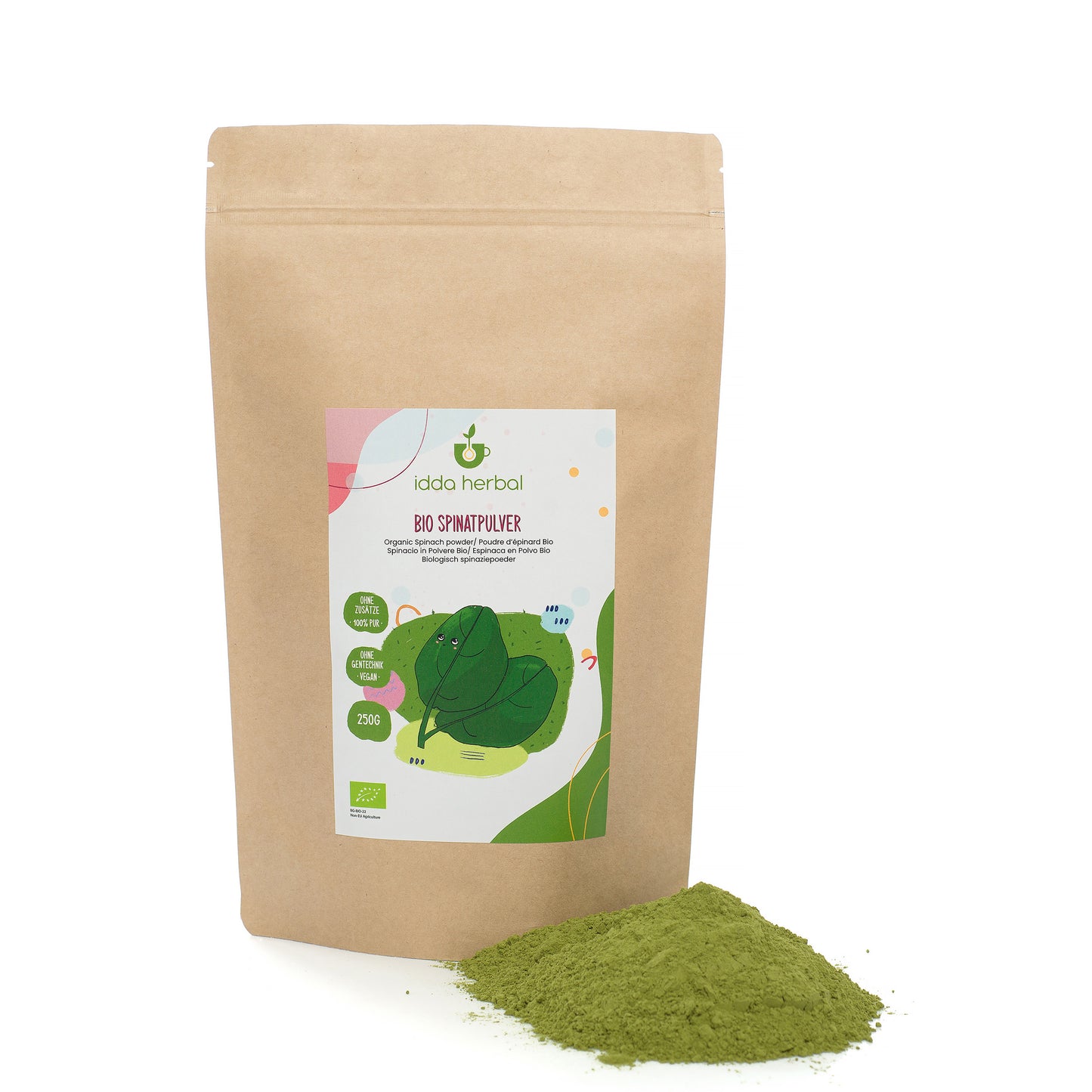 Organic spinach powder