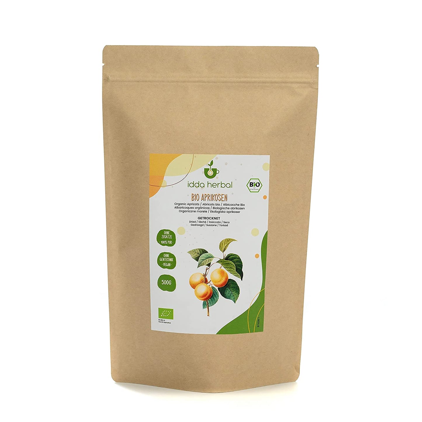 Organic apricots, dried