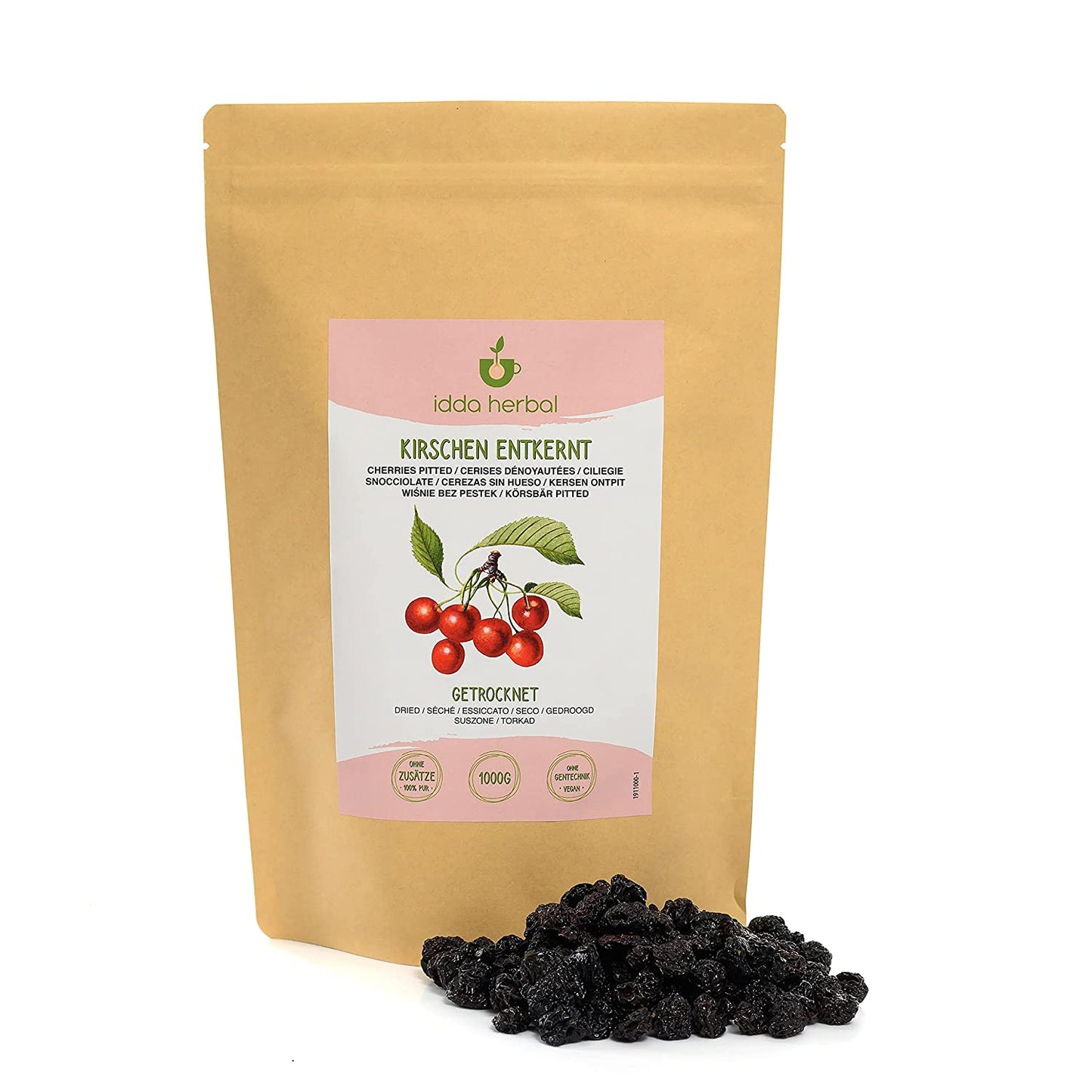 Cherries, pitted, dried