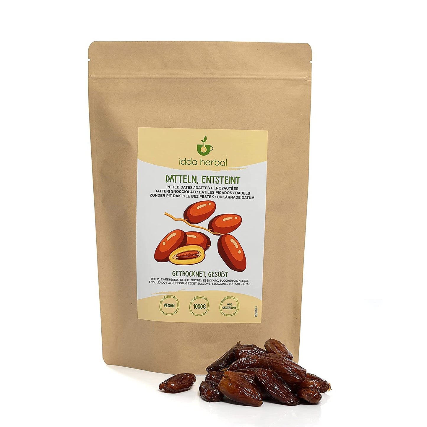 Dates, pitted, dried