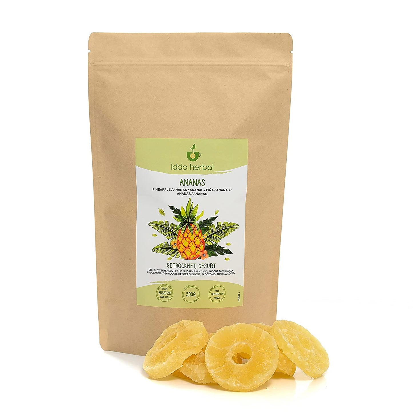Pineapple whole, dried