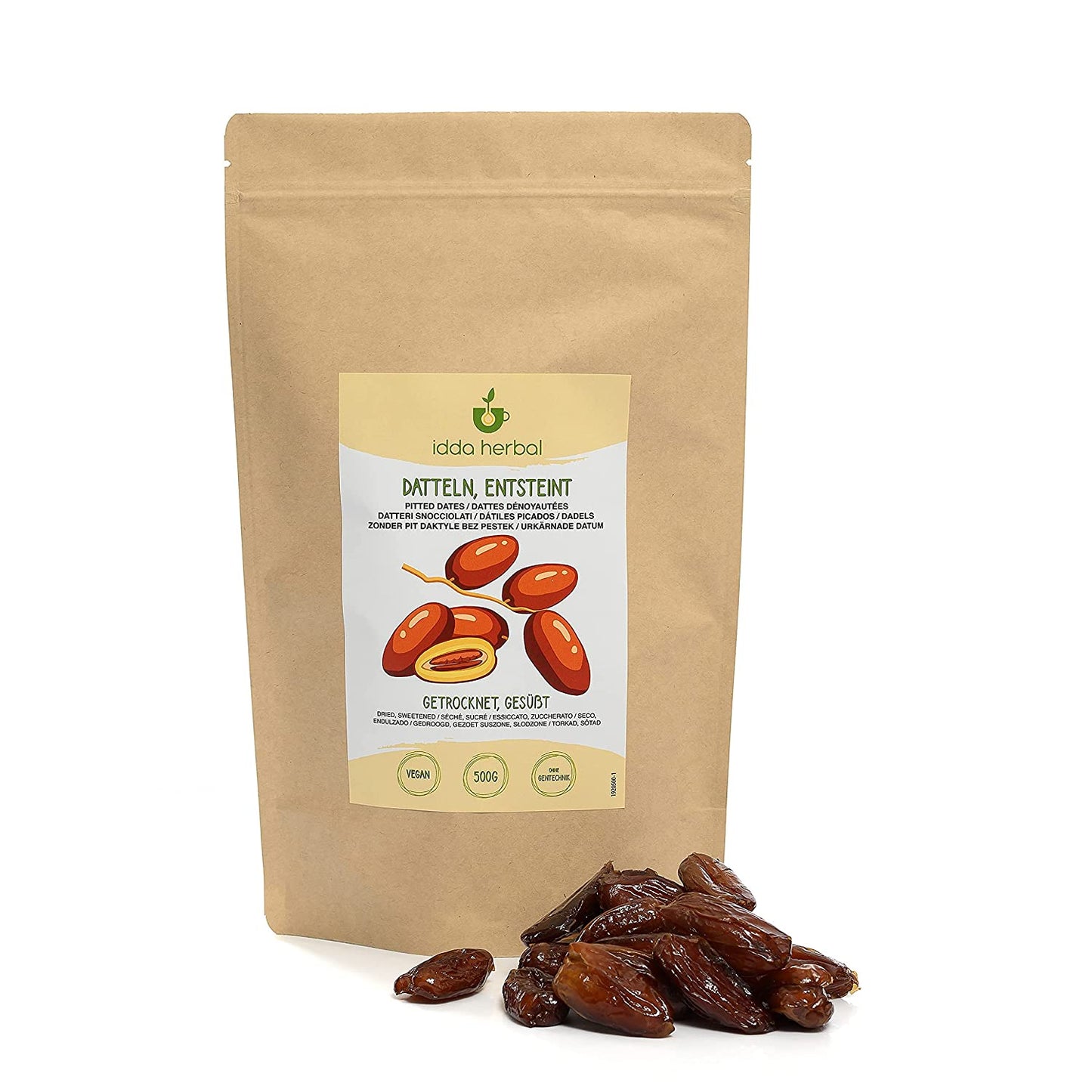 Dates, pitted, dried