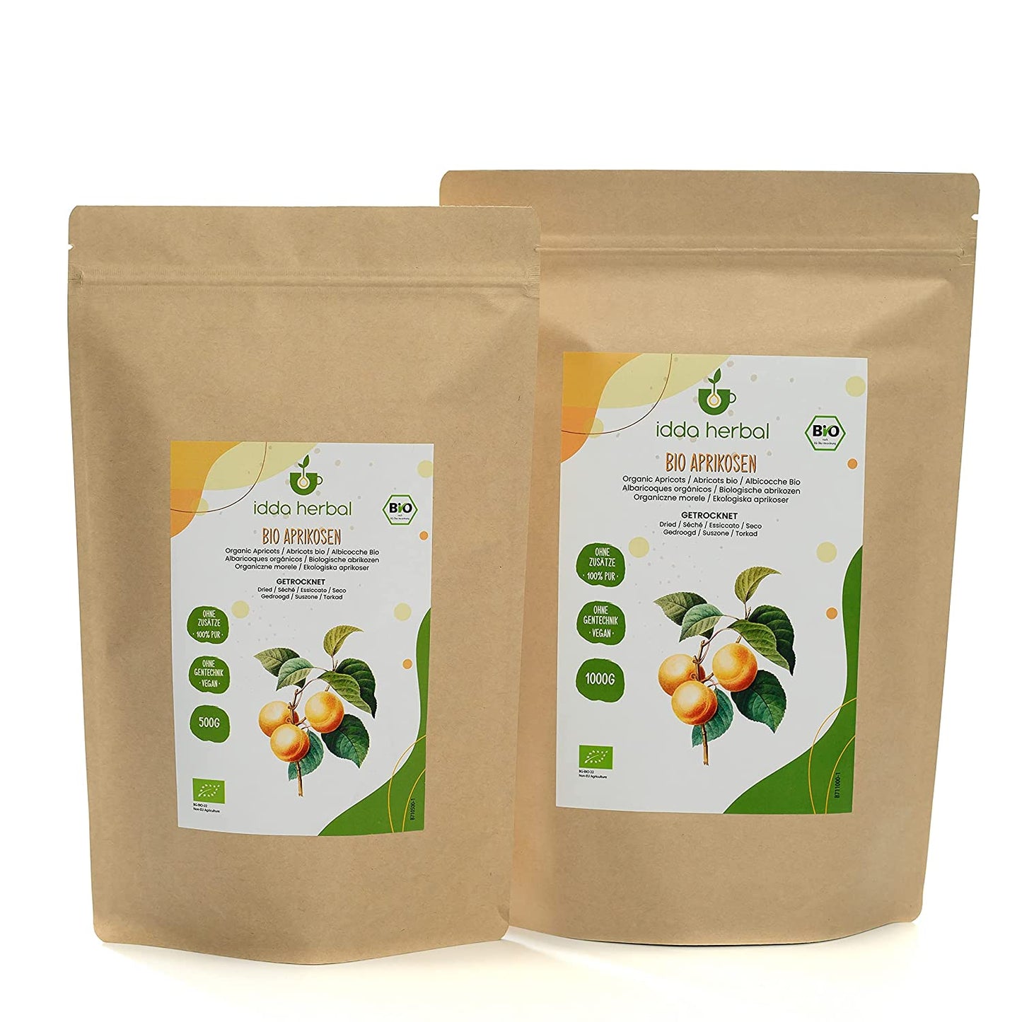 Organic apricots, dried