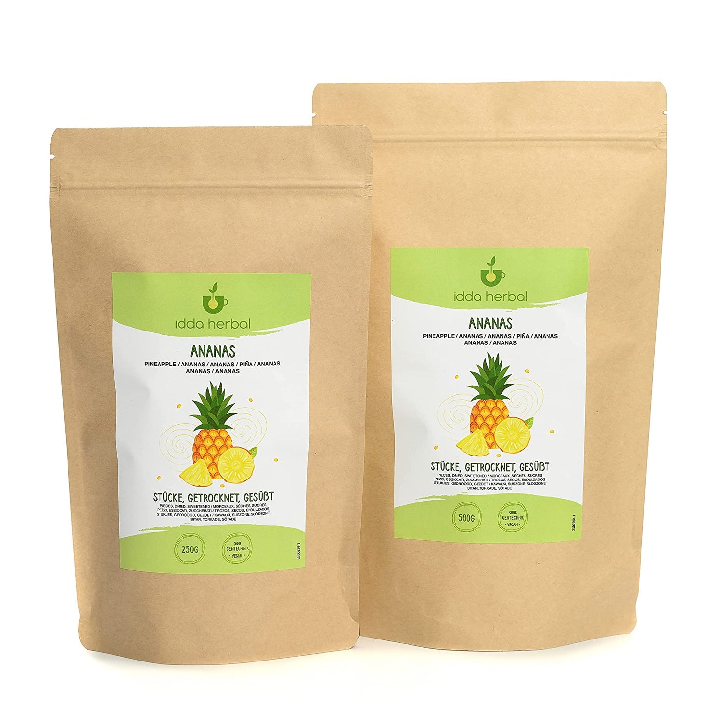 Pineapple pieces, dried