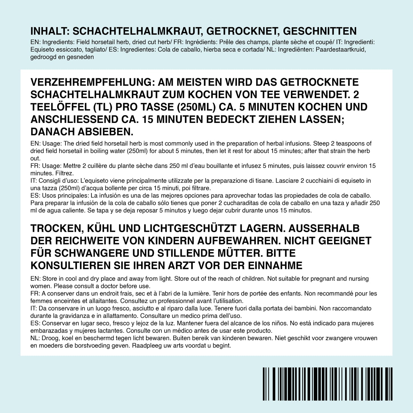 Field horsetail herb