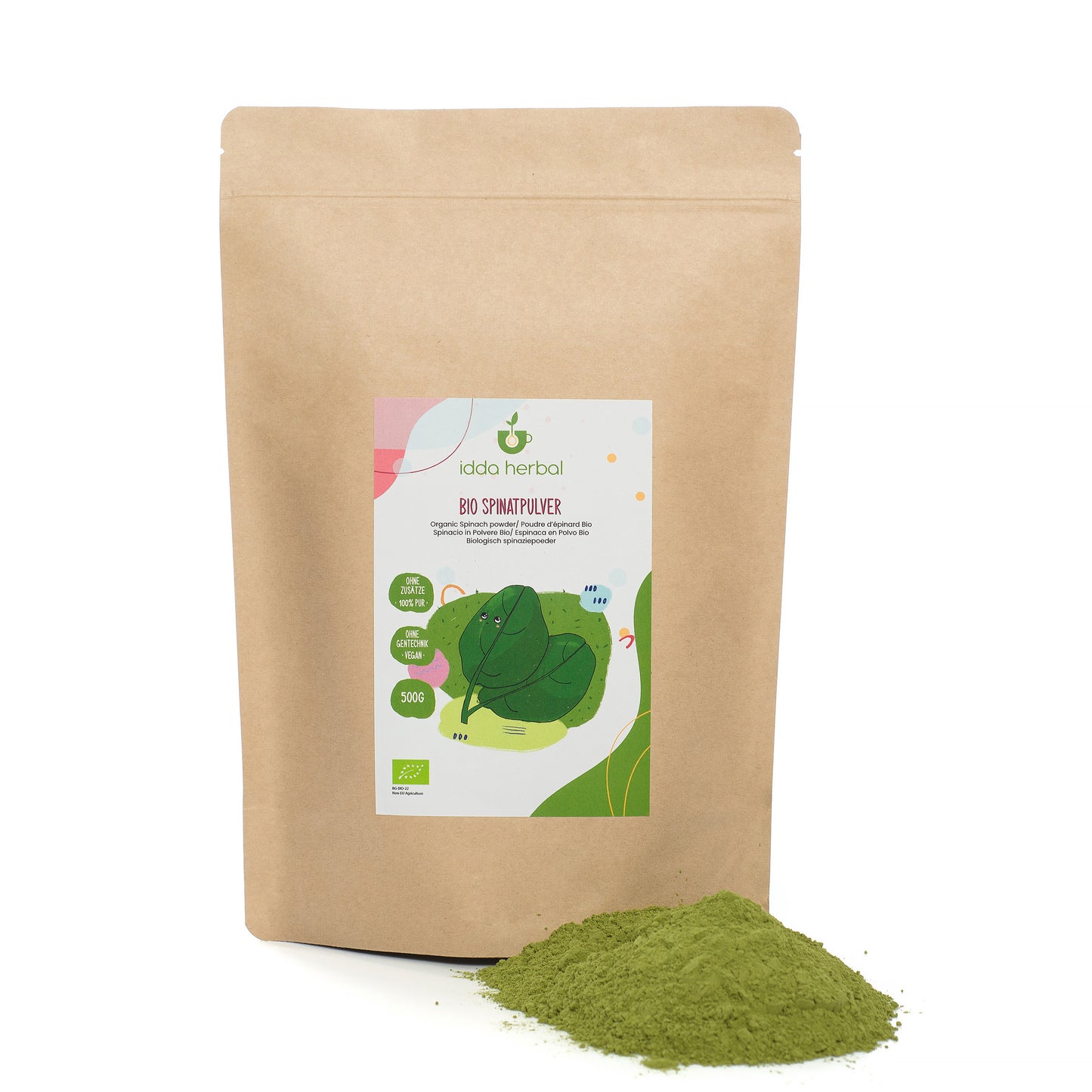 Organic spinach powder