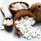 Coconut cubes, dried